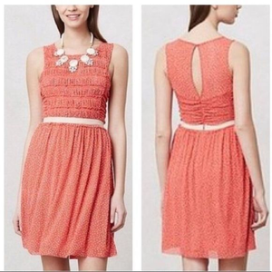 Postmark Anthropologie Mesh Polka Dot Dress‎
